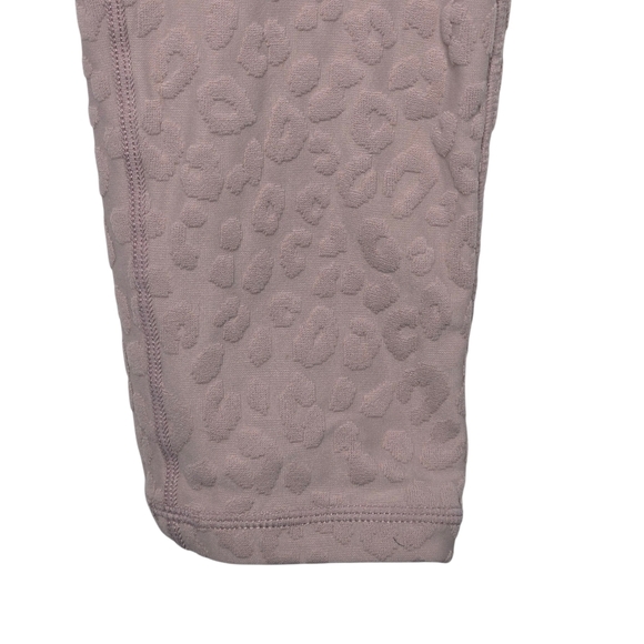 Mono B Womens Womens Leopard Cheetah Jacquard Leggings Size 1XL - Picture 3 of 6